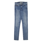 LEVI'S 711 Womens Jeans Blue Slim Straight Stone Wash W27 L32