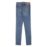 LEVI'S 711 Womens Jeans Blue Slim Straight Stone Wash W27 L32
