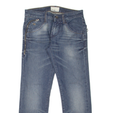 ENERGIE Mens Jeans Blue Regular Straight Stone Wash W30 L27