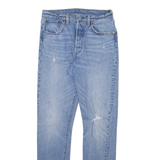 LEVI'S 501S Jeans Distressed Mens Blue Skinny Straight W27 L32