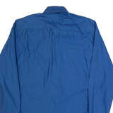 TED BAKER Mens Shirt Blue Check Long Sleeve M