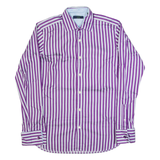 TED BAKER Mens Shirt Purple Striped Long Sleeve M