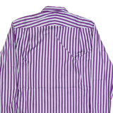 TED BAKER Mens Shirt Purple Striped Long Sleeve M