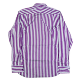 TED BAKER Mens Shirt Purple Striped Long Sleeve M