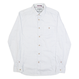 TED BAKER Mens Shirt White Spotted Long Sleeve M