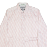 TED BAKER Mens Shirt Pink Crazy Pattern Long Sleeve M