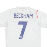 UMBRO England FC Mens Football Shirt Jersey White Crew Neck M