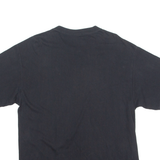 MELO COTTON Boat Mens T-Shirt Black Crew Neck M