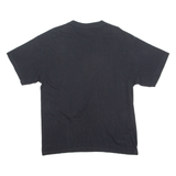 MELO COTTON Boat Mens T-Shirt Black Crew Neck M