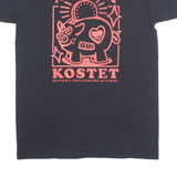 Antifa Mens T-Shirt Black Crew Neck S