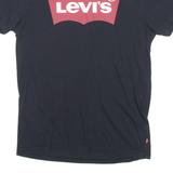 LEVI'S Mens T-Shirt Black Crew Neck S