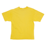 CHAMPION Mens T-Shirt Yellow Crew Neck M