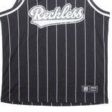 FSBN Reckless Pinstripe Mens Jersey Black Sleeveless USA L