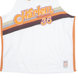 HARLEM GLOBETROTTERS Mens Jersey White Sleeveless USA Crew Neck 3XL
