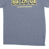 GILDAN Bazinga Mens T-Shirt Grey Crew Neck M