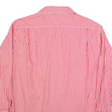 TOMMY HILFIGER Mens Shirt Red Striped Long Sleeve XL