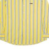 CHAPS Mens Shirt Yellow Striped Long Sleeve XL