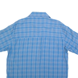 WOOLRICH Mens Shirt Blue Check Long Sleeve L