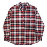 CHAPS Mens Shirt Red Check Long Sleeve L