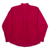 WRANGLER Mens Plain Shirt Red Long Sleeve M