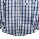 WRANGLER Mens Shirt Blue Check Long Sleeve M