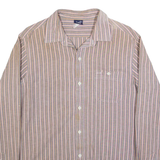 LEVI'S Mens Shirt Grey Striped Long Sleeve L
