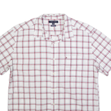 TOMMY HILFIGER Mens Shirt White Check XL