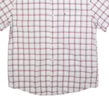 TOMMY HILFIGER Mens Shirt White Check XL