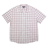 TOMMY HILFIGER Mens Shirt White Check XL