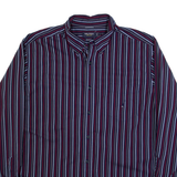 NAUTICA Mens Shirt Blue Striped Long Sleeve XL