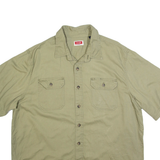 WRANGLER Mens Plain Shirt Green XL