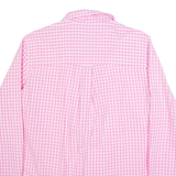 CHAPS Womens Shirt Pink Gingham Long Sleeve M