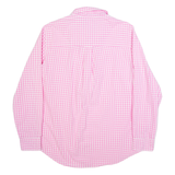 CHAPS Womens Shirt Pink Gingham Long Sleeve M