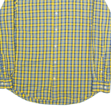 TOMMY HILFIGER Mens Shirt Yellow Check Long Sleeve M