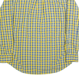 TOMMY HILFIGER Mens Shirt Yellow Check Long Sleeve M