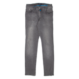PIERRE CARDIN Mens Jeans Grey Slim Skinny Stone Wash W30 L31