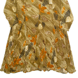HOT DATE Womens Day Dress Brown 90s Crazy Pattern Knee Length M