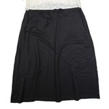 FASHION BUG Womens A-Line Dress Black 90s Short Sleeve Long XL