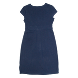BODEN Womens Fit & Flare Dress Blue Short Sleeve Knee Length UK 8