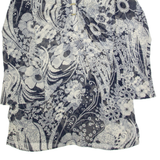 PHASE EIGHT Womens Day Dress Black Crazy Pattern Long Sleeve Knee Length UK 8