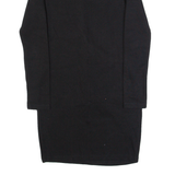 ZARA Womens Bodycon Dress Black Long Sleeve Knee Length S