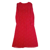 BODEN Womens Tea Dress Red Polka Dot Long Sleeve Long UK 10