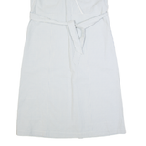 JOULES Womens A-Line Dress Blue Striped Short Sleeve Long UK 12