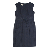 LAURA ASHLEY Womens Pencil Dress Black Sleeveless Midi UK 16