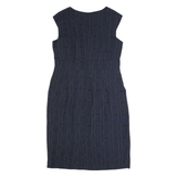 LAURA ASHLEY Womens Pencil Dress Black Sleeveless Midi UK 16