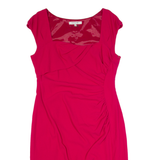 LK BENNETT Womens Bodycon Dress Pink Sleeveless Knee Length UK 16