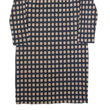PHASE EIGHT Womens Bodycon Dress Black Spotted Long Sleeve Knee Length UK 8