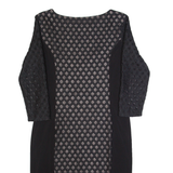 PHASE EIGHT Womens Bodycon Dress Black Lace Long Sleeve Knee Length UK 14