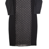 PHASE EIGHT Womens Bodycon Dress Black Lace Long Sleeve Knee Length UK 14