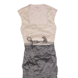 PHASE EIGHT Womens Bodycon Dress Brown Sleeveless Midi UK 12